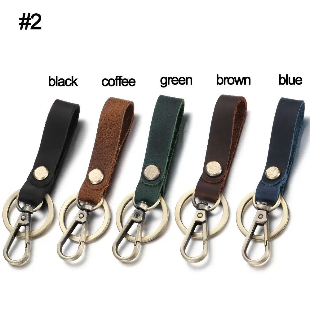 Unique Friendship Gift Fashion Accessories Car Key Ring Bag Pendant Leather Keychain