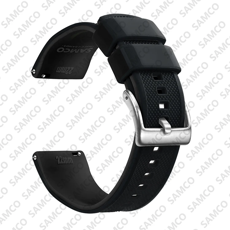 Premium Silikon Uhrenarmband Schnellverschluss Gummi Uhrenarmband 18mm 20mm 22mm Uhrenarmband Uhr Ersatzarmband