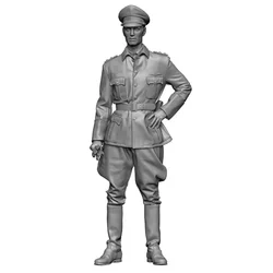 1/16 WWII Officer 2, Resin Model figure soldier, WW2 Military themes, Unassembled and unpainted kit