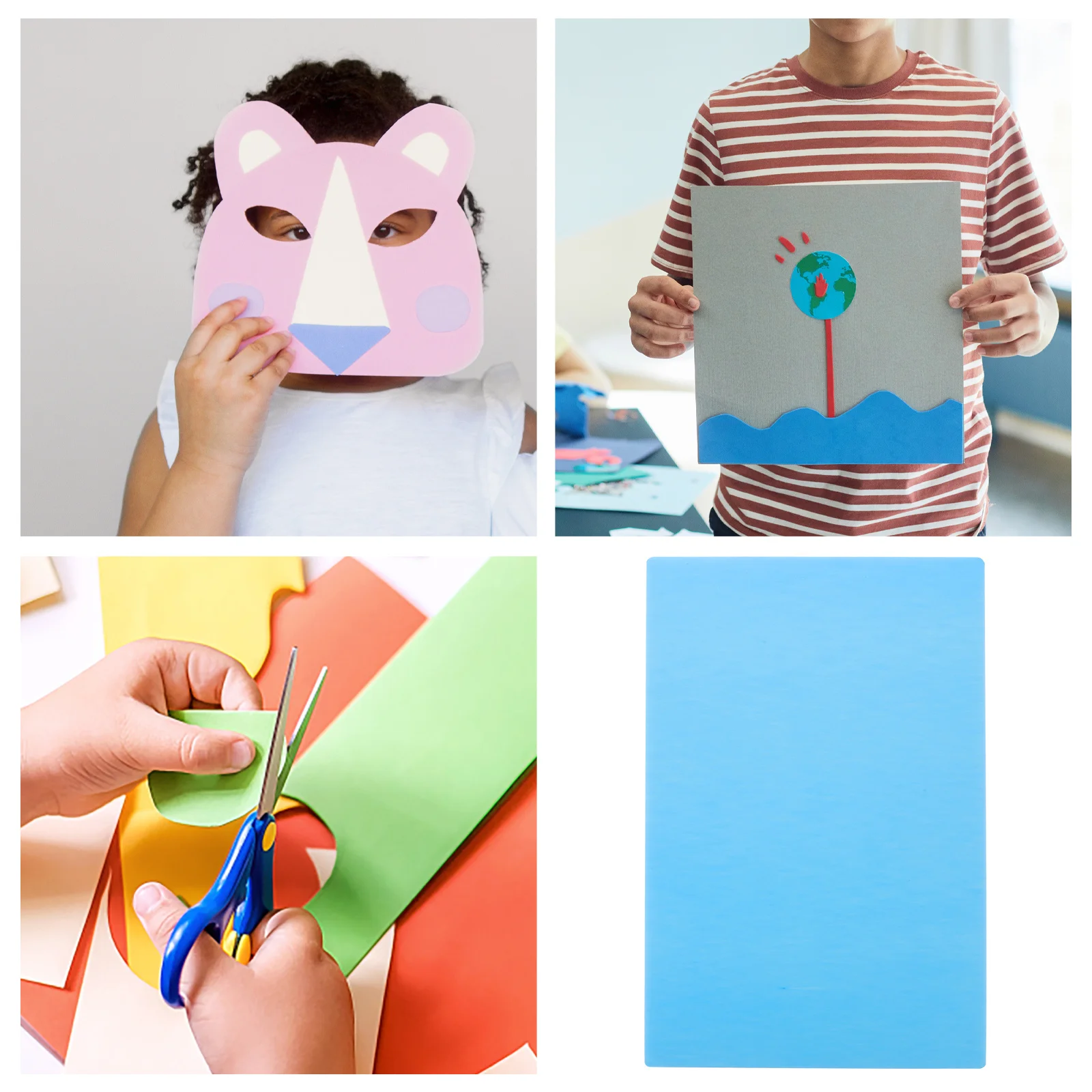 

10Pcs Blank Foam Core Board Thick Large Foam Sheet for School Projects DIY Crafts Art Display Kindergarten Educational Use