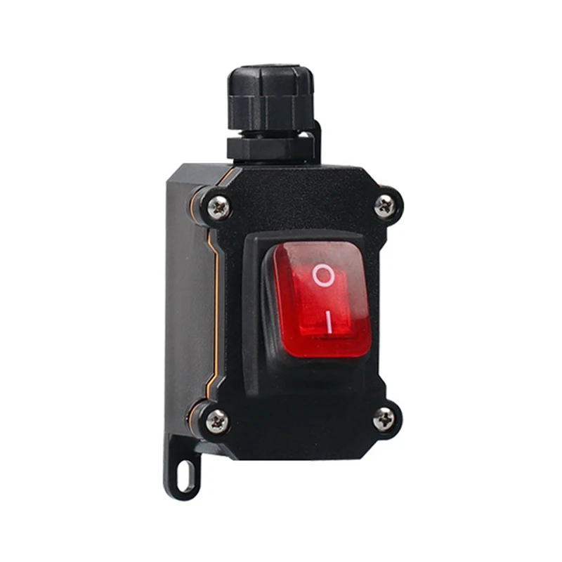 IP68 Waterproof Boat Rocker Switch 220V Waterproof Switch With LED Light Power Button On/OFF