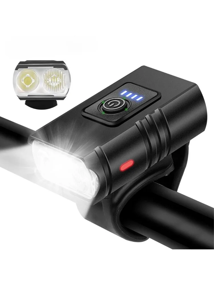 AliExpress Htomaza T6 Bicycle Front Light Type-C Charging Bicycle Headlight MTB Road Bike Headlamp for Night Riding Safety Cycling Accessories
