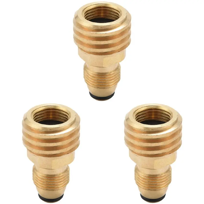 

AEF6-3X Propane Gas Adapter Converts POL LP Tank Service Valve To QCC1/Type1- Old To New