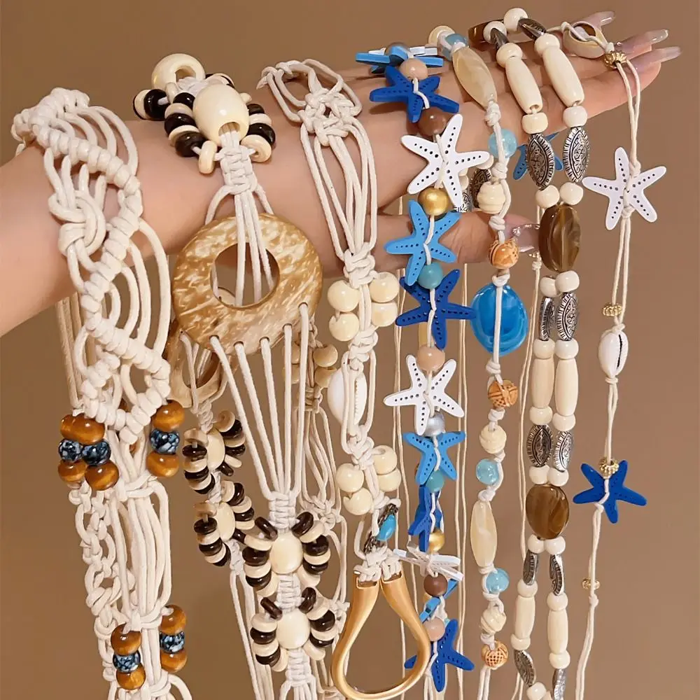 Nueva cadena de cintura tejida a mano, diadema de estilo étnico bohemio Retro, regalo