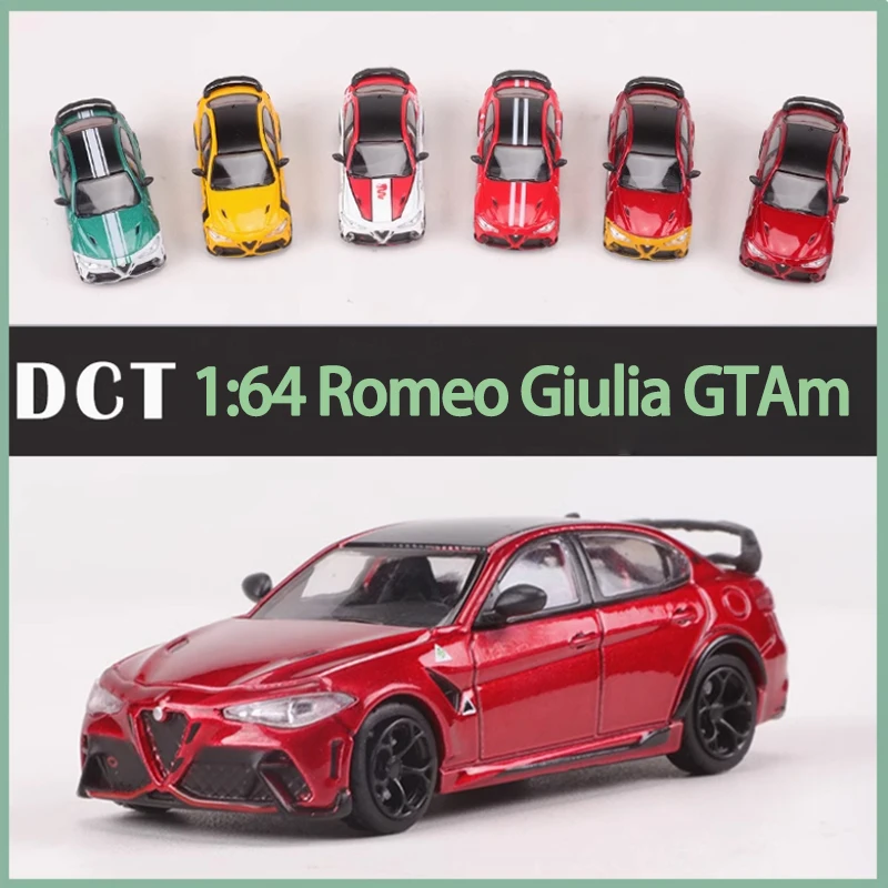 SHADOW/DCT 1:64 Scale Romeo Giulia GTAm Car Alloy Car Model Collection Decorated Holiday Gifts Toys Souvenir Static Display