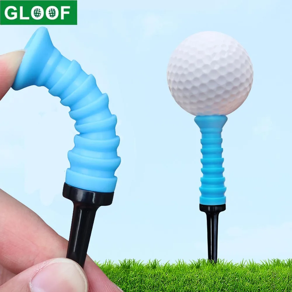 1Pcs Soft Rubber Cushion Top Plastic Golf Tees 83mm 3.26inch Mixed Colors Pack of gift for husband wife kids high quality new