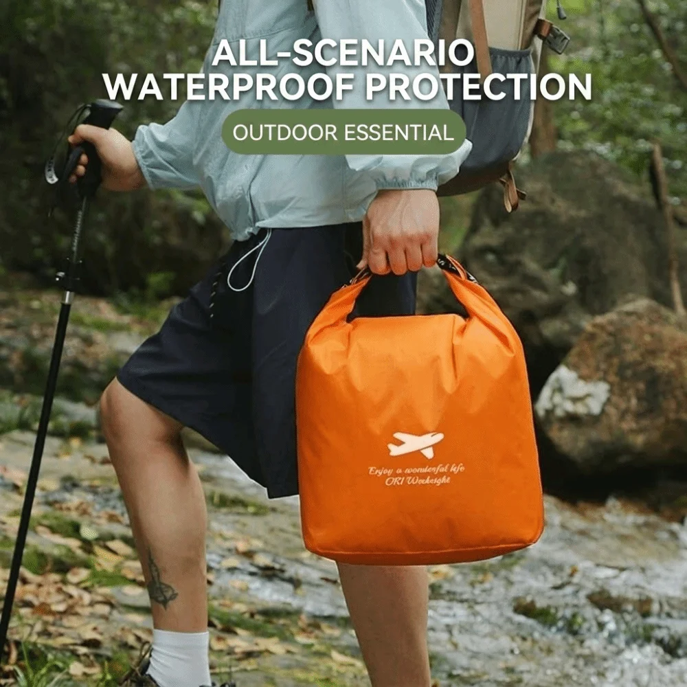 Coated  Storage Bag Roll Top Lightweight Packable Travel Organizer for Hiking Camping Rafting Outdoor Gear