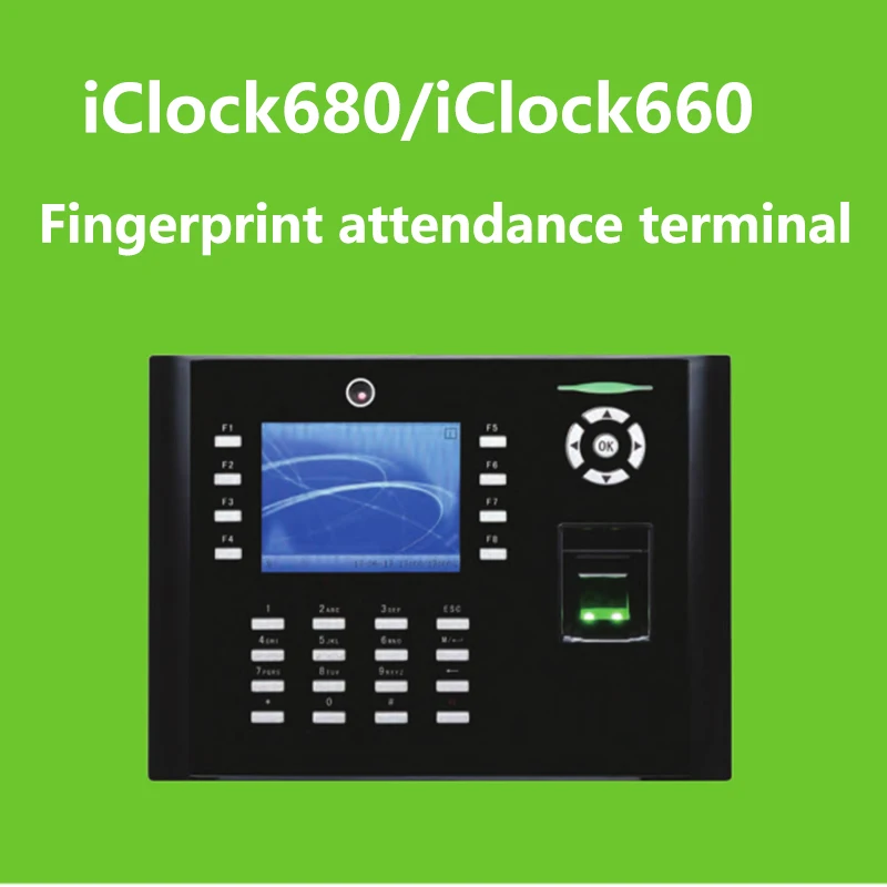 ZK iClock660 شاشة 3.5 بوصة لمحطة التحكم في بصمة الإصبع والحضور