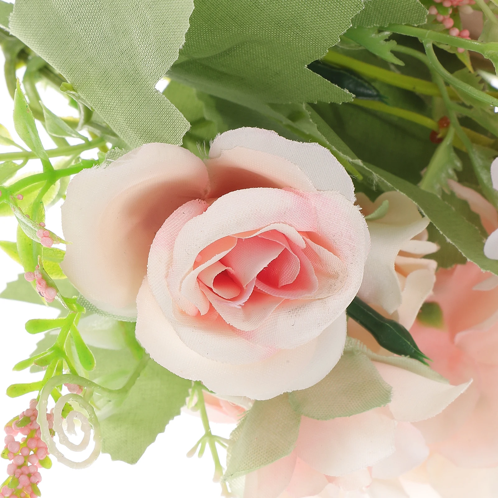 

Artificial Rose Flower Bunch Imitation Decor Faux Dining Table Adorns Fake Flower 3 head roses Home