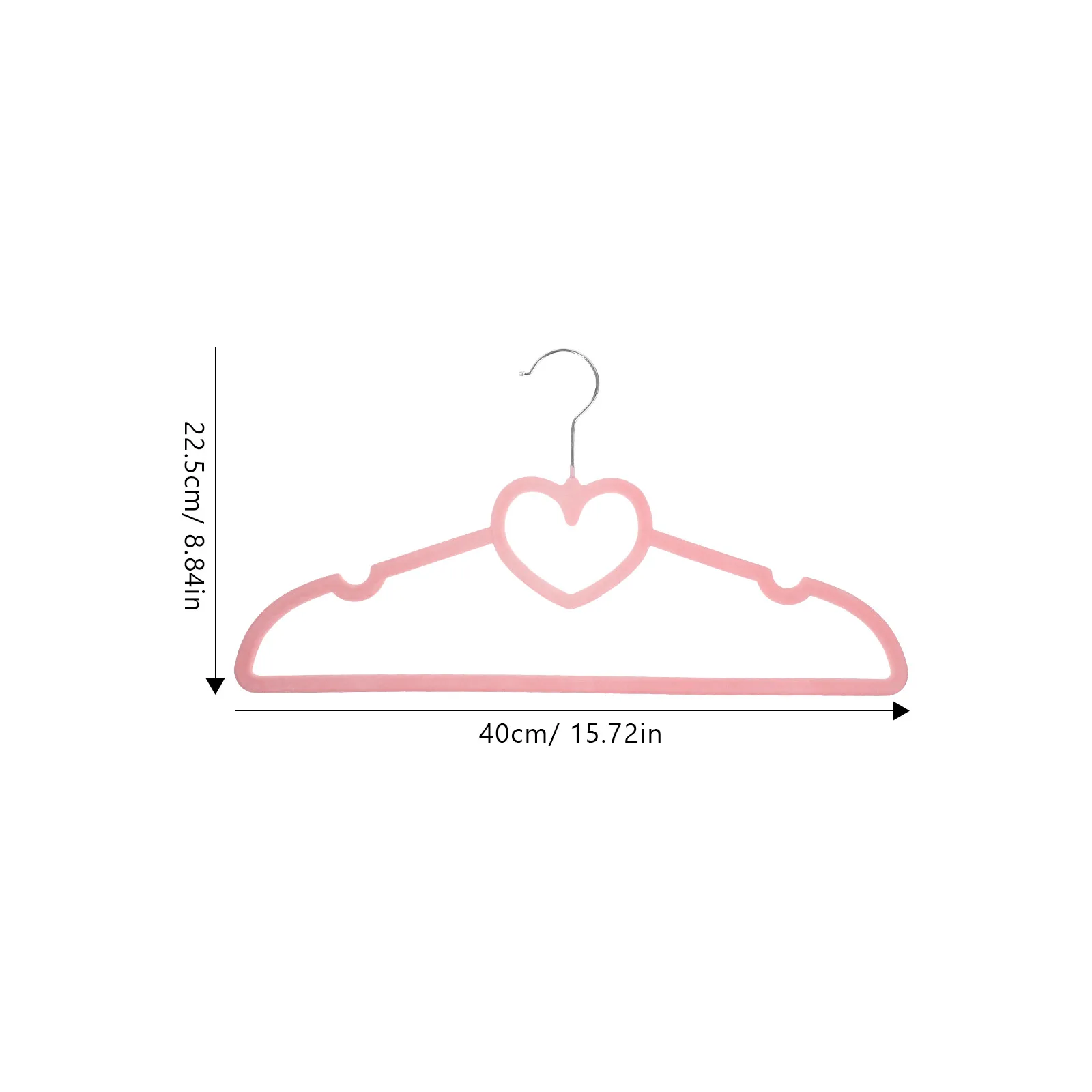 10pcs Heart Shaped Clothes Hangers Plastic Clothes Hangers With 360 Degree Swivel Hook Closet Coat Hangers Clothing Organizer