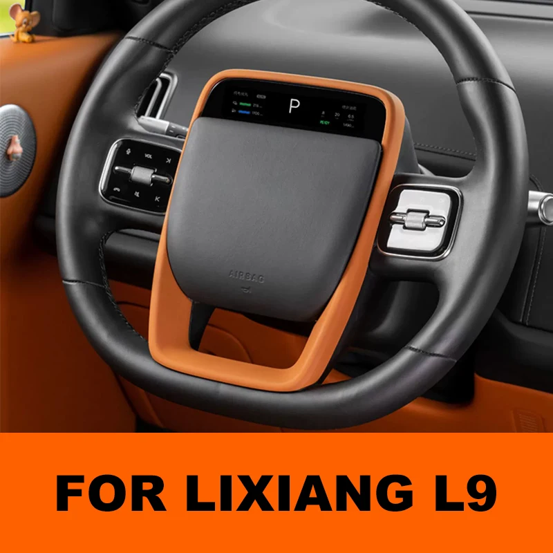 For Lixiang L9 2023 For Lixiang L7 L8 2023 Car Steering Wheel Decorative Frame Sticker Interior Modification