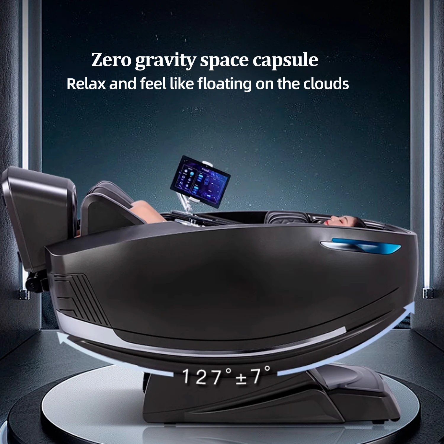 3 Year Warranty 4D SL-Track Zero Gravity full body Airbag Massager Chair Home 3D Office Chair Luxury  Massage Sofa 7 inch Screen