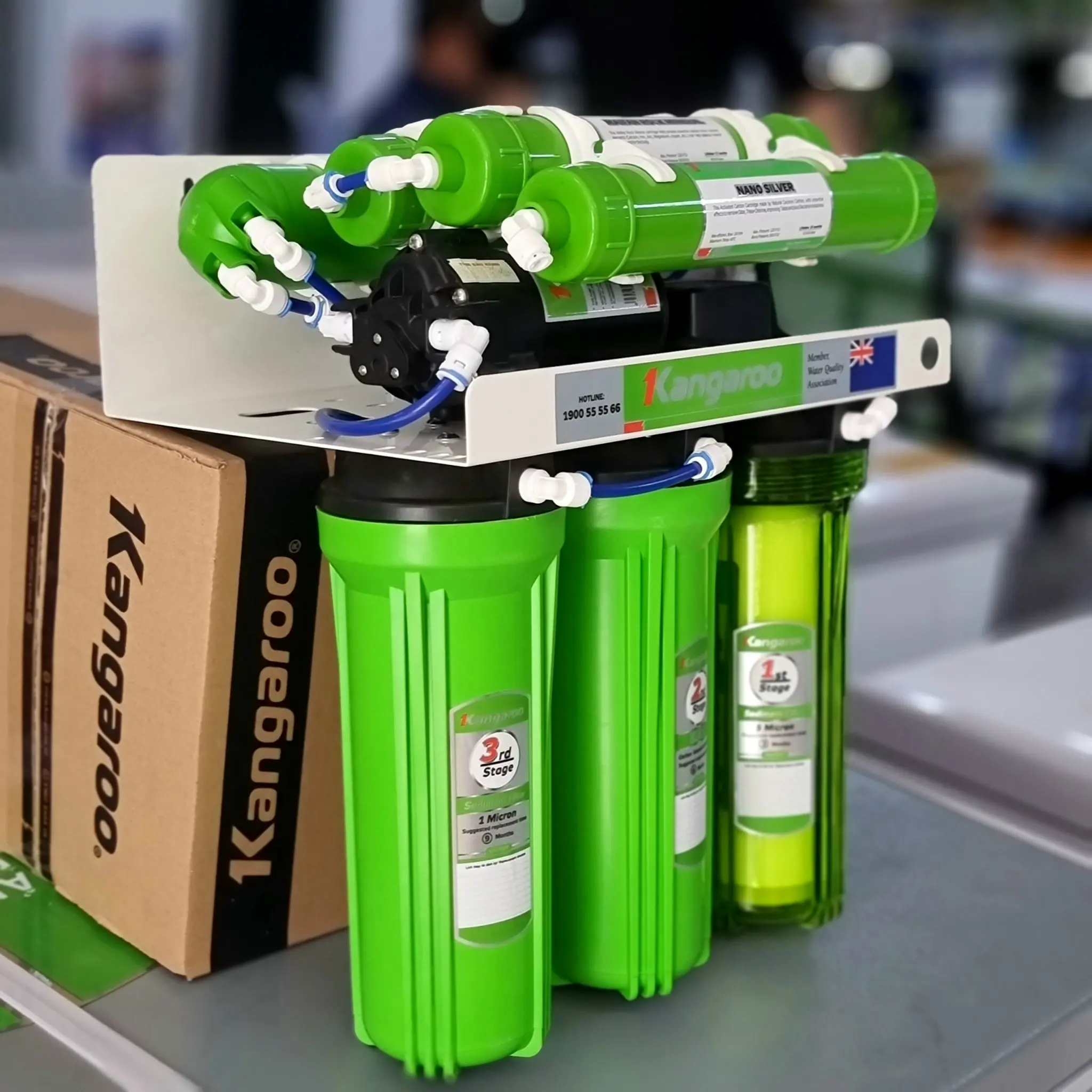 MADE IN VIETNAM 100 GPD - 7 Stages RO Water Filter System Under-Sink & Portable OEM/CUSTOMIZABLE