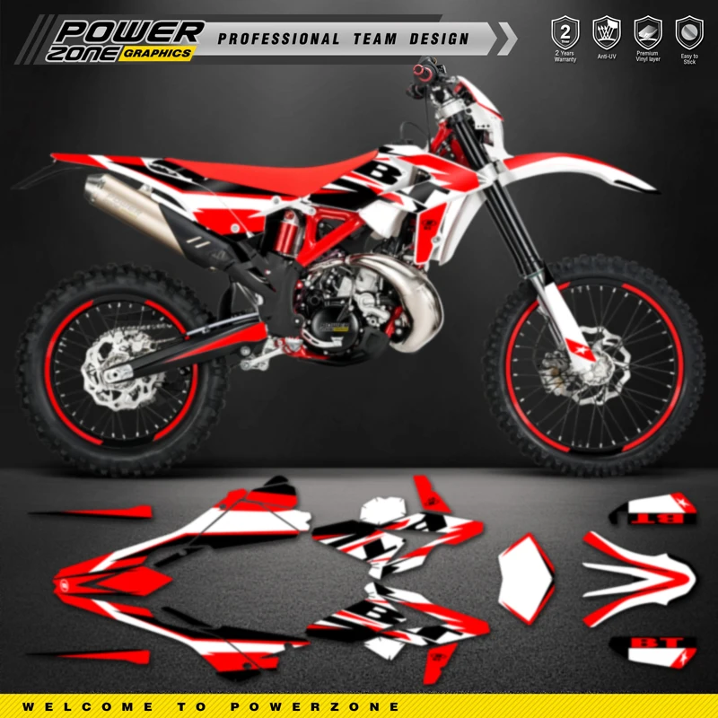

PowerZone для BETA Custom Team Графическая наклейка и комплект наклеек для BETA 2018 2019 RR RR-S 125 250 300RR 350 390 430 480 RR-S RX 01