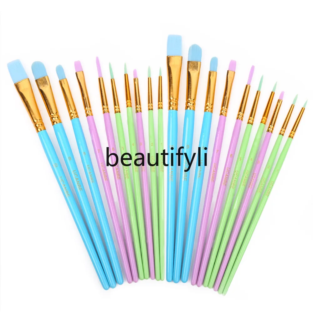 

Oil paint makeup brushes 10 pcs Halloween Christmas body painting Peking Opera mask supplies