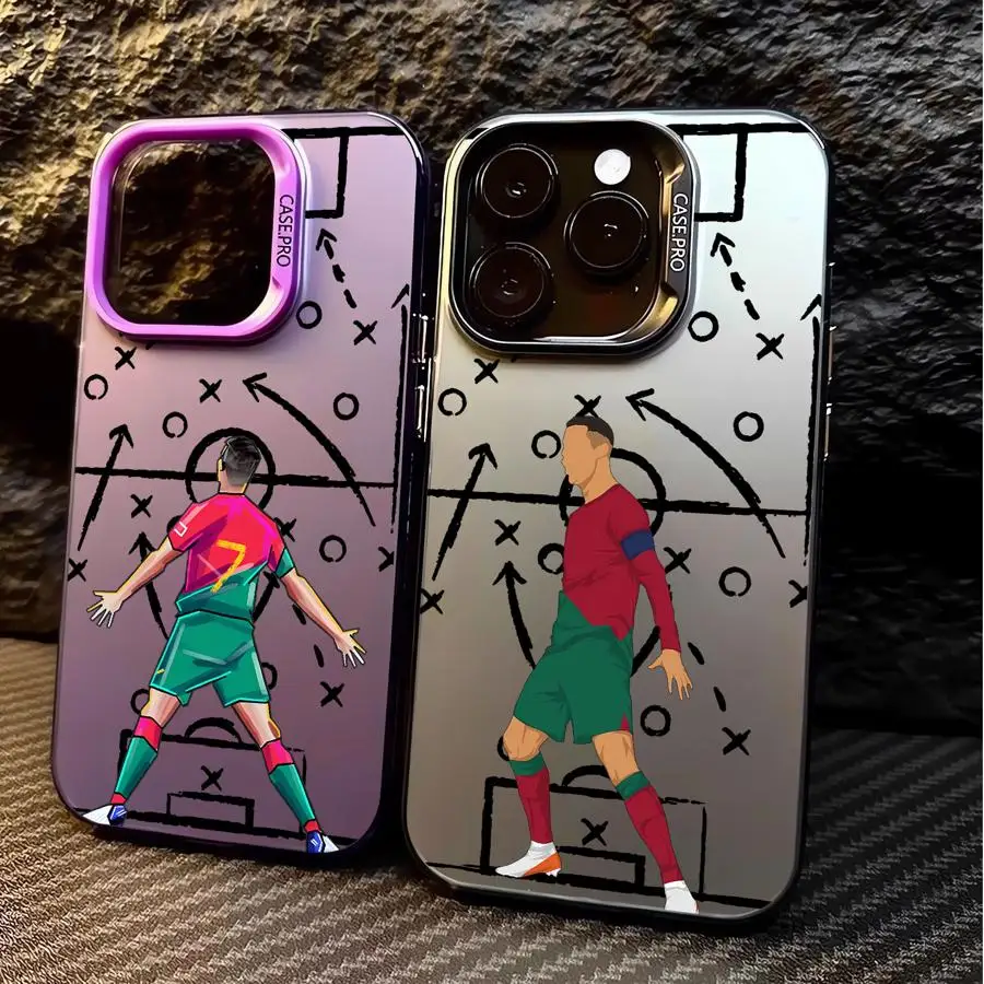 

Задний чехол для телефона iPhone 17 Pro Max Air 15 Plus 12 XS 13 Pro XR 16 11 14, футбольный креативный дизайн