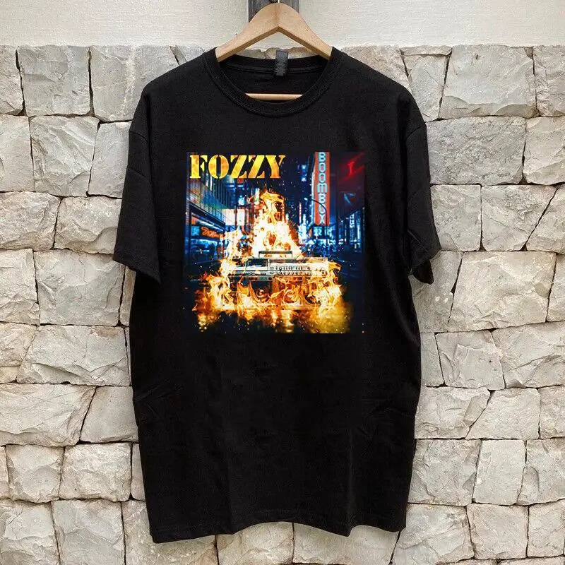 Fozzy Band Boombox Album Black T Shirt Full Size S 5XL