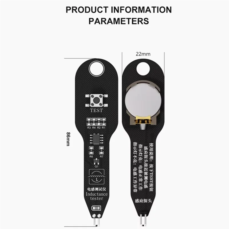 A25F-Rilevazione rapida guasti Tester di induttanza Tester bobina scheda madre Rilevatore induttore Strumento di riparazione induzione elettromagnetica Che