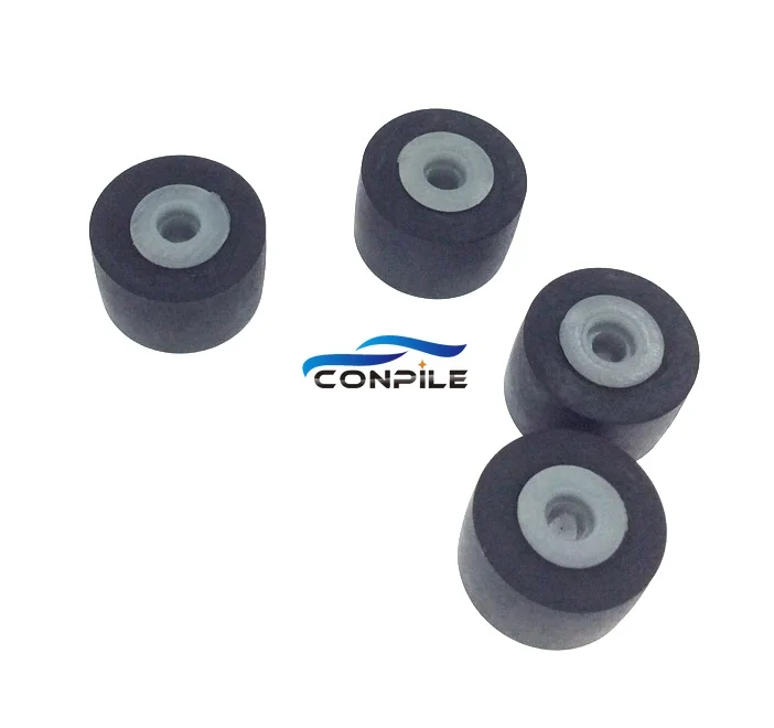 4pcs 11mmx8x2 retractor press wheel belt pulley rubber audio pressure recorder cassette deck pinch roller tape Stereo player image 2