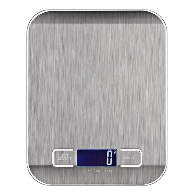 Food Scale 5kg/10kg Rechargeable Stainless Steel Electronic Scales Food Diet Balance Scales For Cooking Kitchen Weighing Item