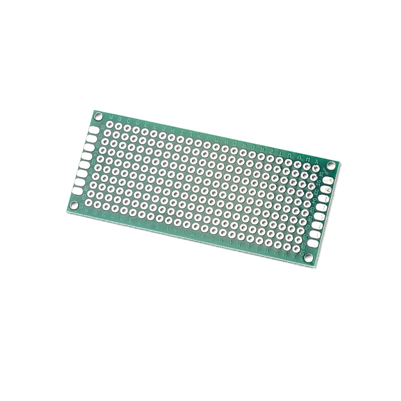 2 Stück 3x7CM Doppelseitiges Universal-Steckbrett 2,54mm Rastermaß DIY Elektronik-Prototyping-Board – Detail 4