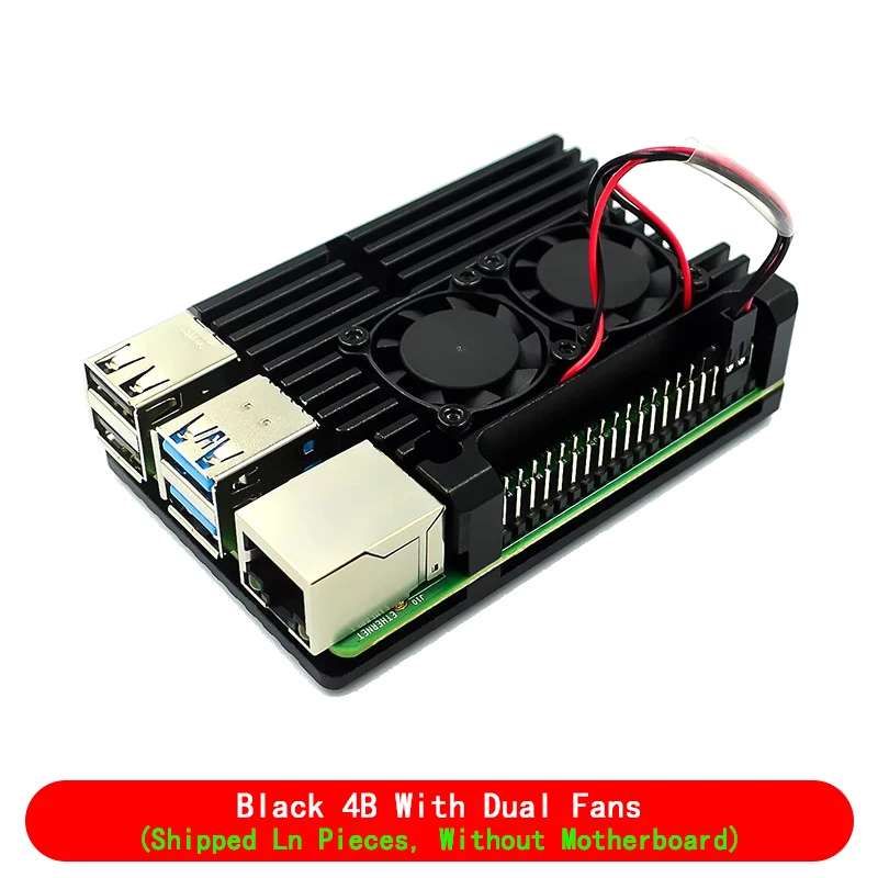Variant: Pi4 case dual fan