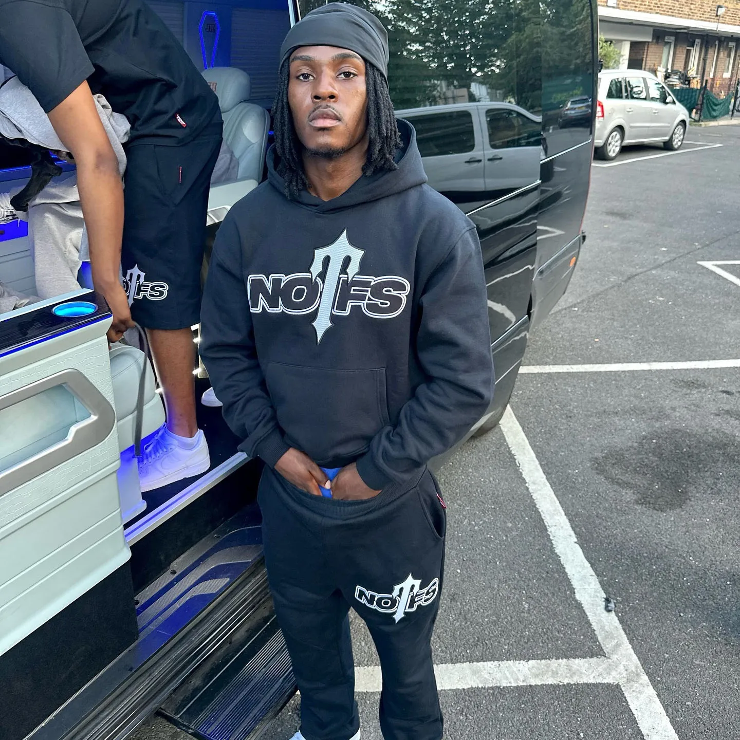 Y2K Casual Solid Couple\'s Hooded Sweatshirt And Loose Sweatpants 2 Piece Male Autumn Jogging Sweatshirt Trousers Outfits Suits