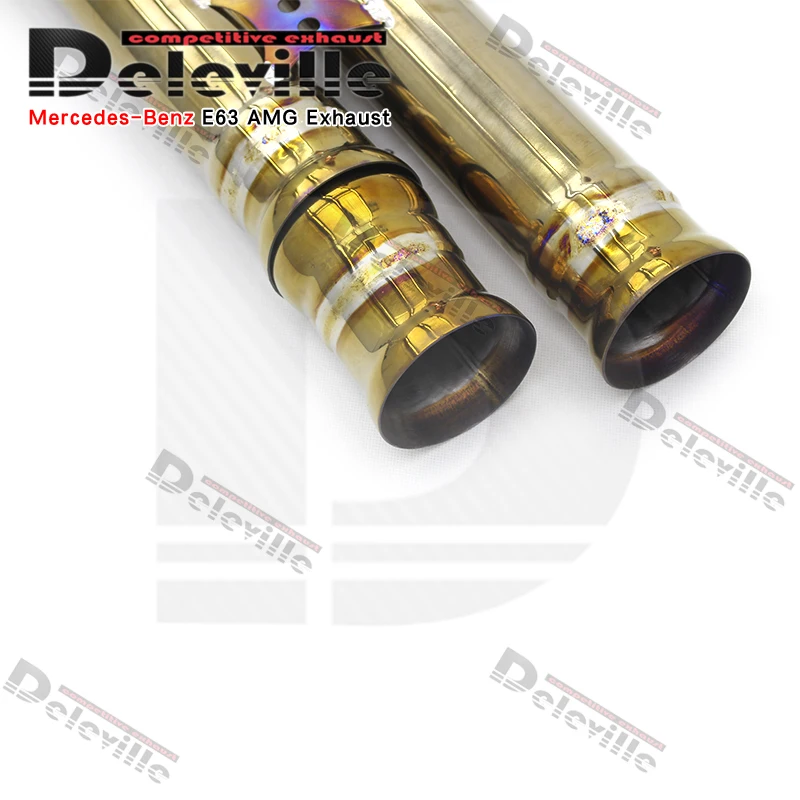 Custom Catback Muffler Titanium Pipes For Mercedes-Benz E63/E63S W212 AMG 2014-2015 Sport Car Valvetronic Exhaust System