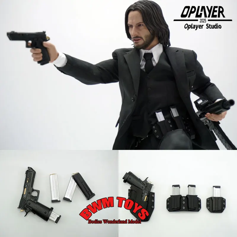 

In Stock OPlayer Studio 1/6 Male Soldier Killer Mini Static Pistol Accessories Set For 12Inch Keanu Reeves Action Figure Doll