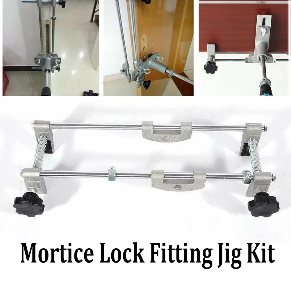 High Quality Mortice Lock Fitting Jig Aluminum Alloy Materials Compatible with Hand Electric Drill (450W or More)