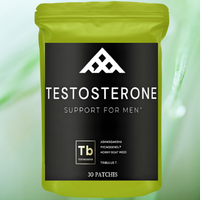 30 Patches Testosterone Booster For Men With Horny Goat Weed, Maca Root Transdermal Patches Energy Stamina Strength