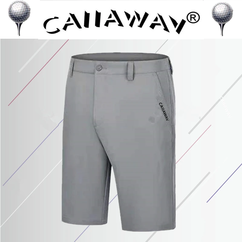 CAIIAWAV Golf Shorts Mens Summer Slim Fit Baseball Sweatpants Male Elastic Sports