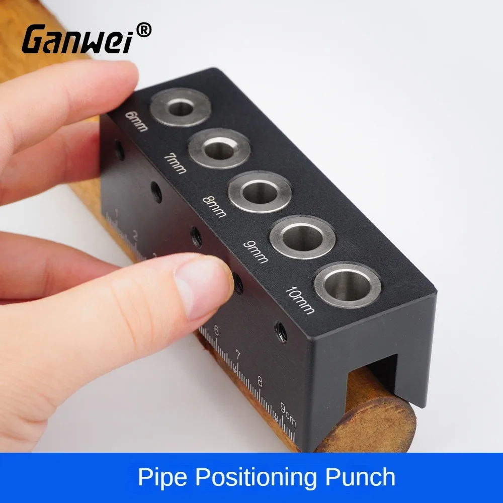Vertical Drill Guide Fixture Aluminum Alloy Straight Corner Round V Drill Punch Locator Woodworking Tool