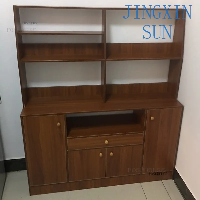 Indoor Household Floor-standing Kitchen Cabinets Fashion Restaurant Furniture Wine Modern Hotel Canteen Storage Shelf G