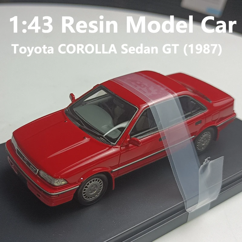 

1:43 Scale Model Car Resin Diecast Toyota COROLLA Sedan GT (1987) Classic Vehicles Car Model Toys Collection For Boys Decoration