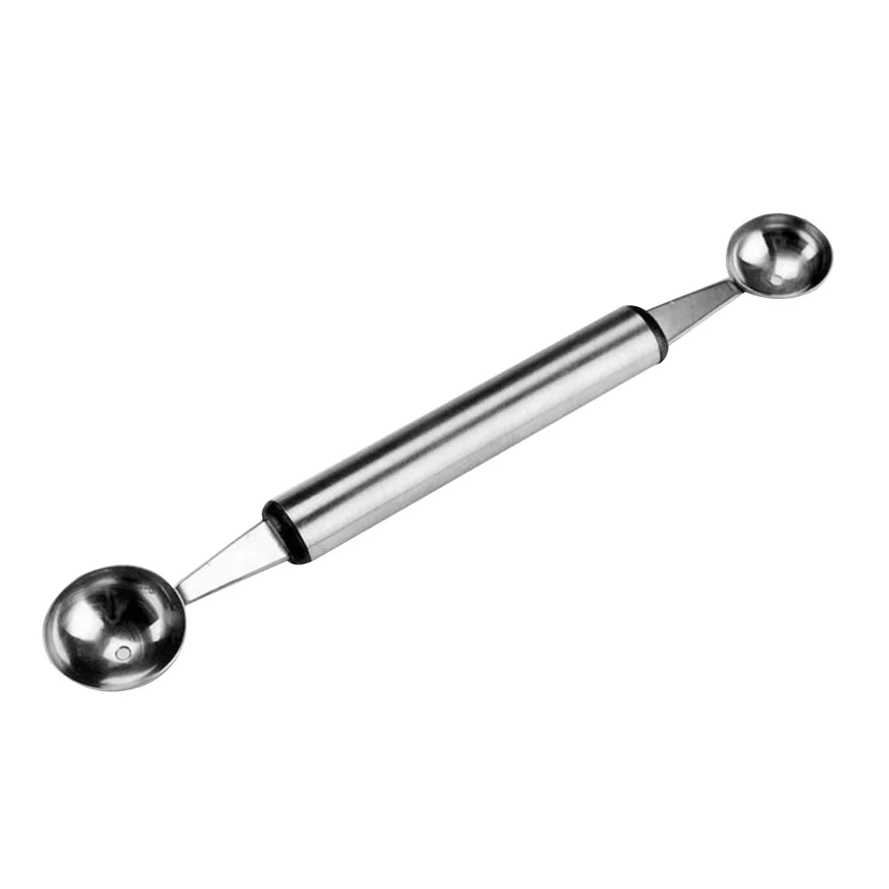 

1Set Stainless Steel Multifunction Dual Double End Ice Cream Spoon Sorbet Dessert Dig Ball Fruit Scoop Kitchen Cook Tool