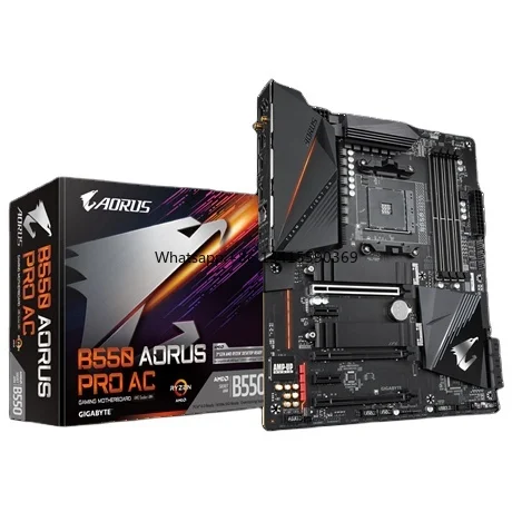 

B550 AORUS PRO AC Motherboard Supports 3700X/3800X/3900X/3950X (AMD B550/ Socket AM4)