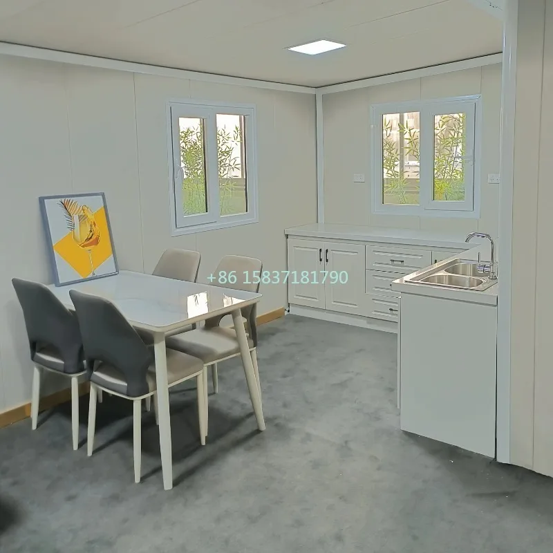 Luxury Expandable Prefab Folding Container House Portable Foldable Container Homes Modern 2 Bedroom Prefabricated Modular Cabins