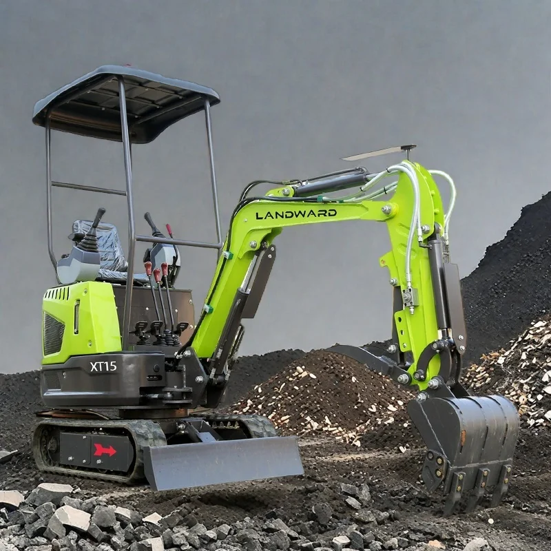 Minibagger 1 Tonne EPA-Motor Raupen-Mikrobagger 1,5 Tonnen Bagger Hydraulischer Bauernhof Kleiner Bagger Kostenloser Versand Maßgeschneidert