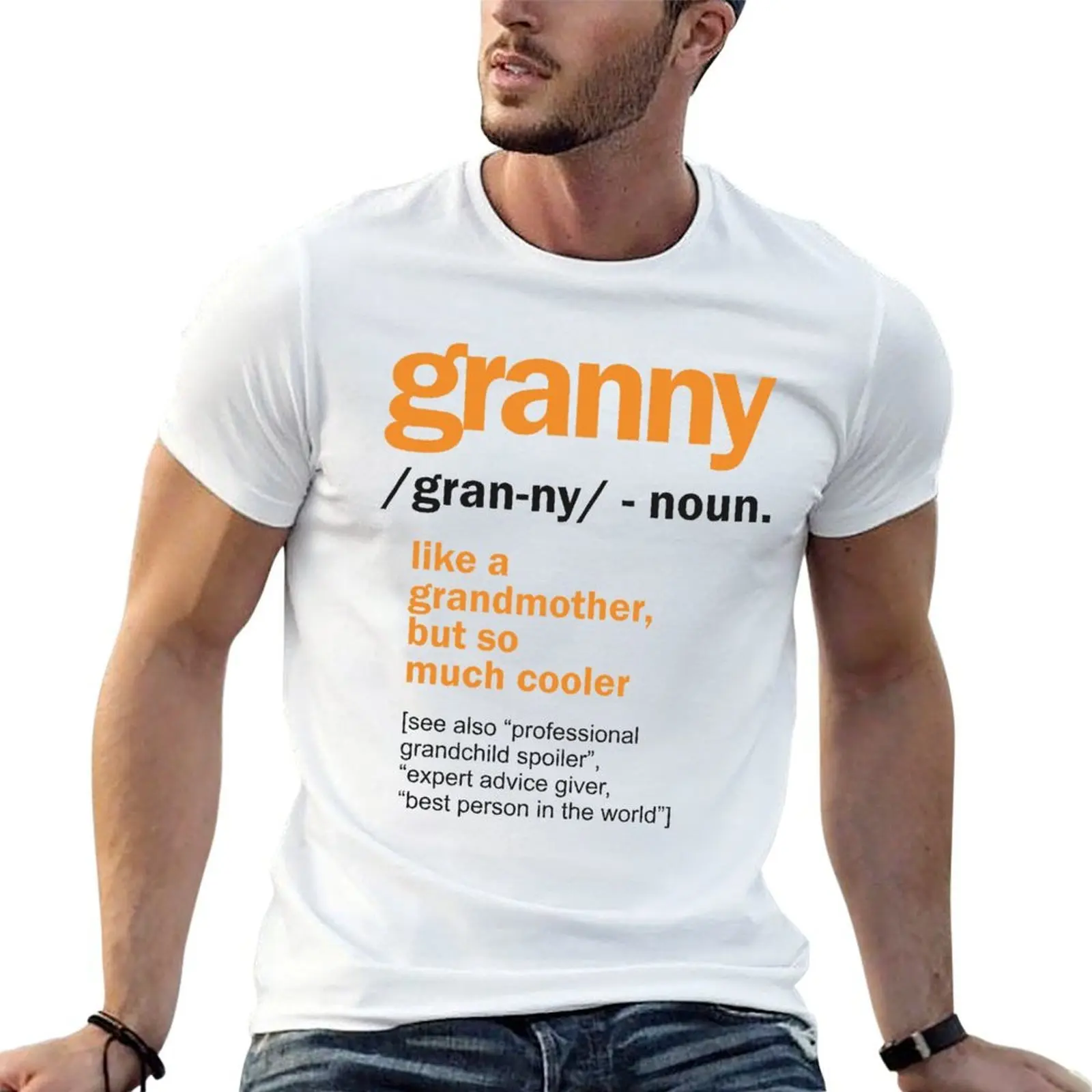 Womens Granny Definition Grandma Gift T-Shirt vintage graphic tee tees Men's clothing