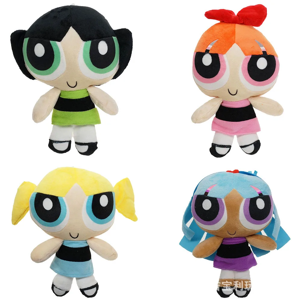 20 см, 4 стиля, плюшевая кукла Potdemiel Power Girl Bubbles Blossom Buttercup, мягкие игрушки-мультяшки, подарки на день рождения для девочек