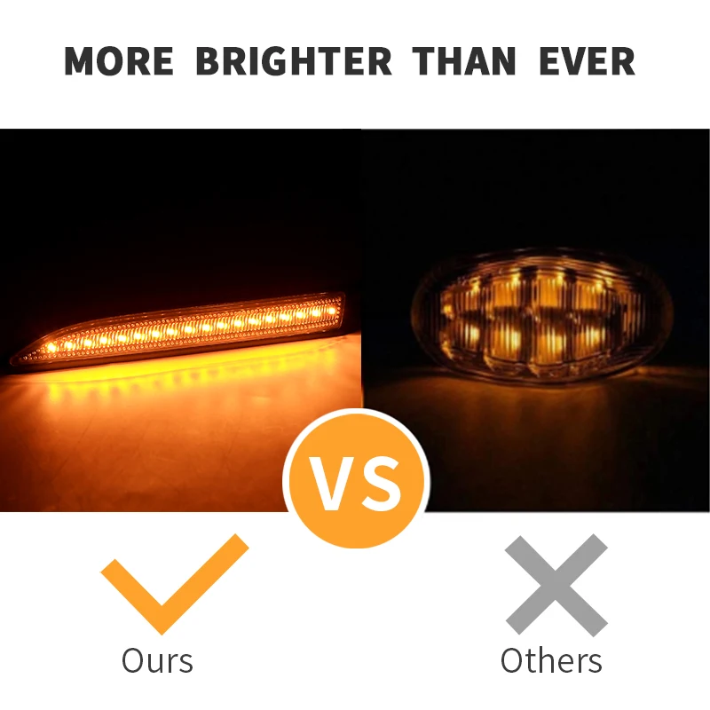 2PCS LED Side Marker Lights Canbus ​​For 2007-2015 Ford Mondeo Mk4 Hatchback Saloon Estate BA7 Turn Signal Lamps Car Accessories - view 6