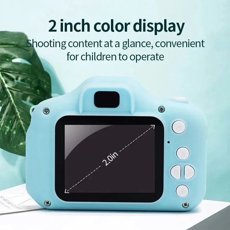 Children Camera X2 Digital Vintage Camera Educational Toys Kids Projection Video Mini Camera Outdoor Photography Toy Gifts