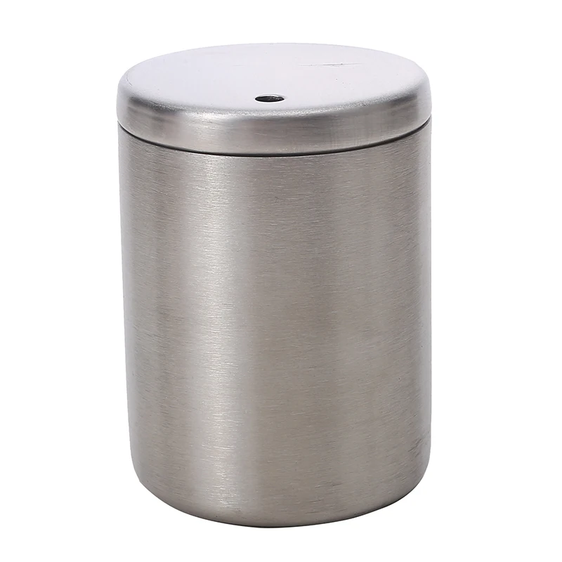 Stainless Steel Toothpick Holder Household Living Room Storage Tube Creative Simple Portable Toothpick Holder Cotton Swab Holder image 5