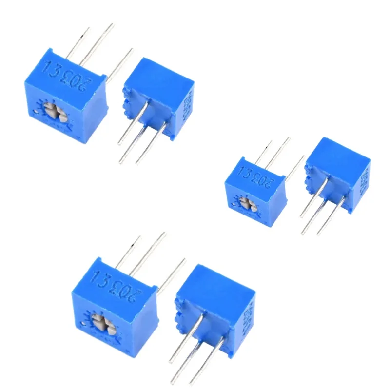 5PCS 3296W-1-102LF 3296W 102LF 1KR 500mW DIP Square Trimpot Trimmer Potentiometer