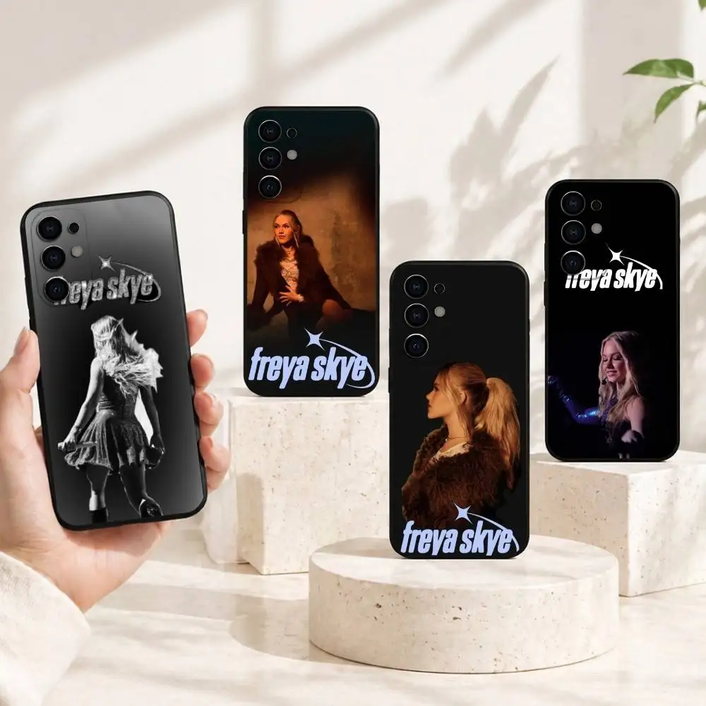 S-Singer F-Freya S-Skye Phone Case Black Silicone Soft For Samsung S25,S24,S21,S22,S23,S30,Ultra,S20,Plus,Fe,Lite