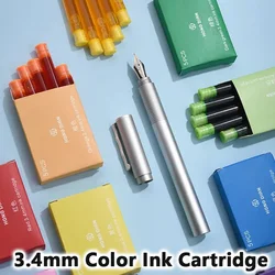 HONGDIAN 5/10/15 PCS 3.4mm Color Ink Cartridge Refill Fountain Pen Ink Office School Stationery Ink Supplies Writing Supplies