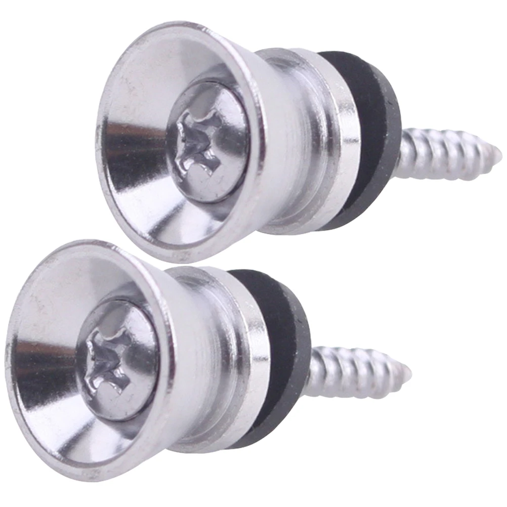 

2pcs Guitar Buttons Metal Anti fall Easy Install Bass Straps Pegs Accessories Strap Locks guitar strap lock Nails Pin