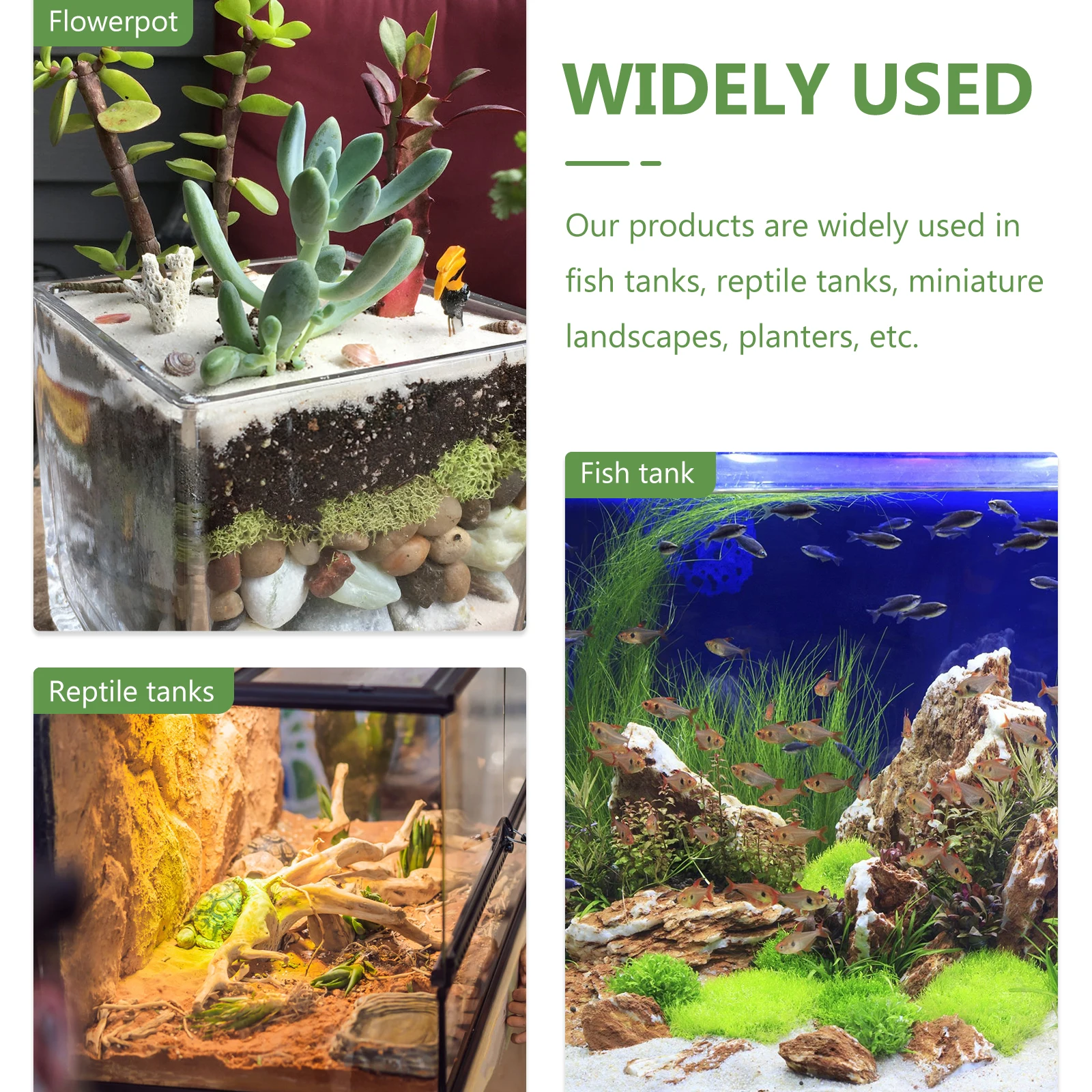 

Fake Green Grass Plant Reptile Decor Lifelike Plants Tank Accessories Habitat Fish Aquarium Decorations Pet Supplies