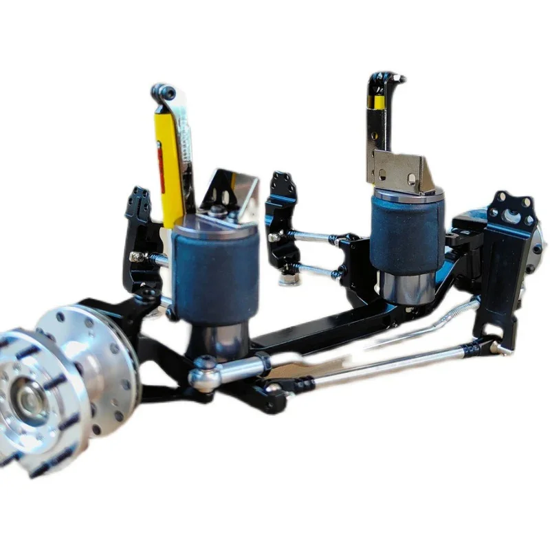 Sistema de suspensión neumática de simulación, juego de varillas de acoplamiento centrales para camión volquete Tamiya RC 1/14 Scania 770S MAN Volvo modelo de coche